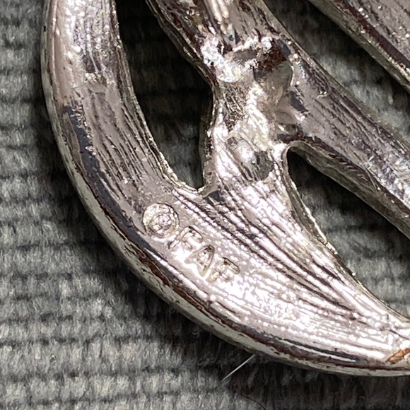 Vintage FAF silver tone rhinestone Swan Broch pin 1.5” x 1” stunning, flawless - Picture 4 of 6